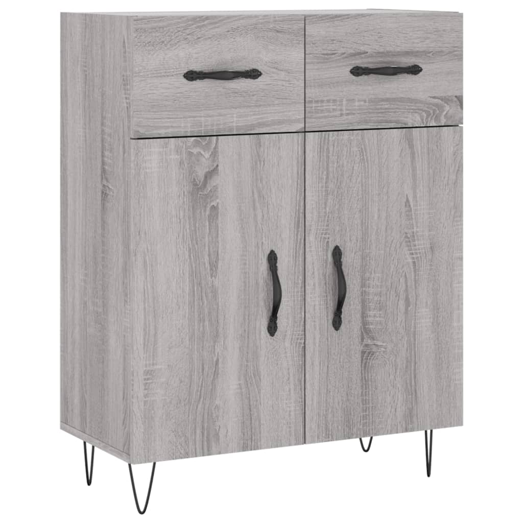 vidaXL Dulap înalt, gri sonoma, 69,5x34x180 cm, lemn compozit