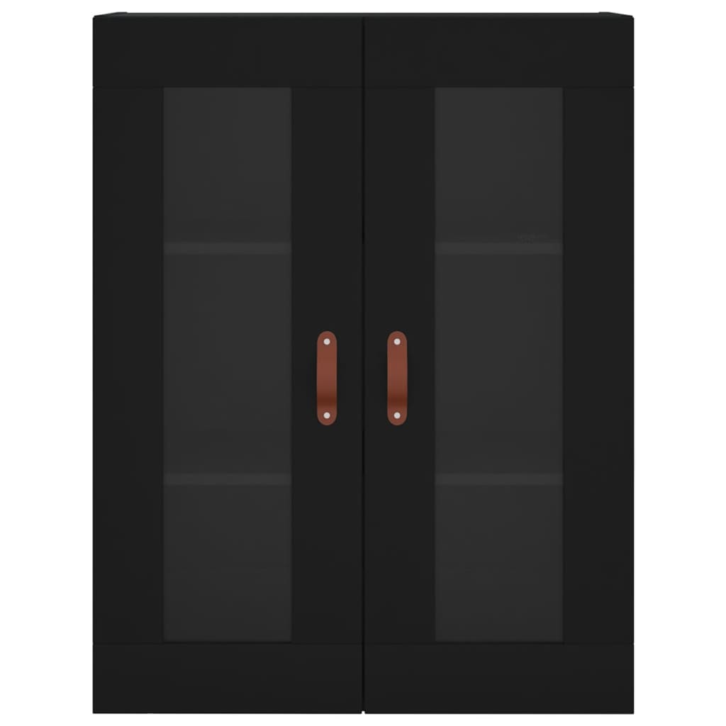 vidaXL Dulap înalt, negru, 69,5x34x180 cm, lemn compozit vidaXL Dulap înalt, negru, 69,5x34x180 cm, lemn compozit