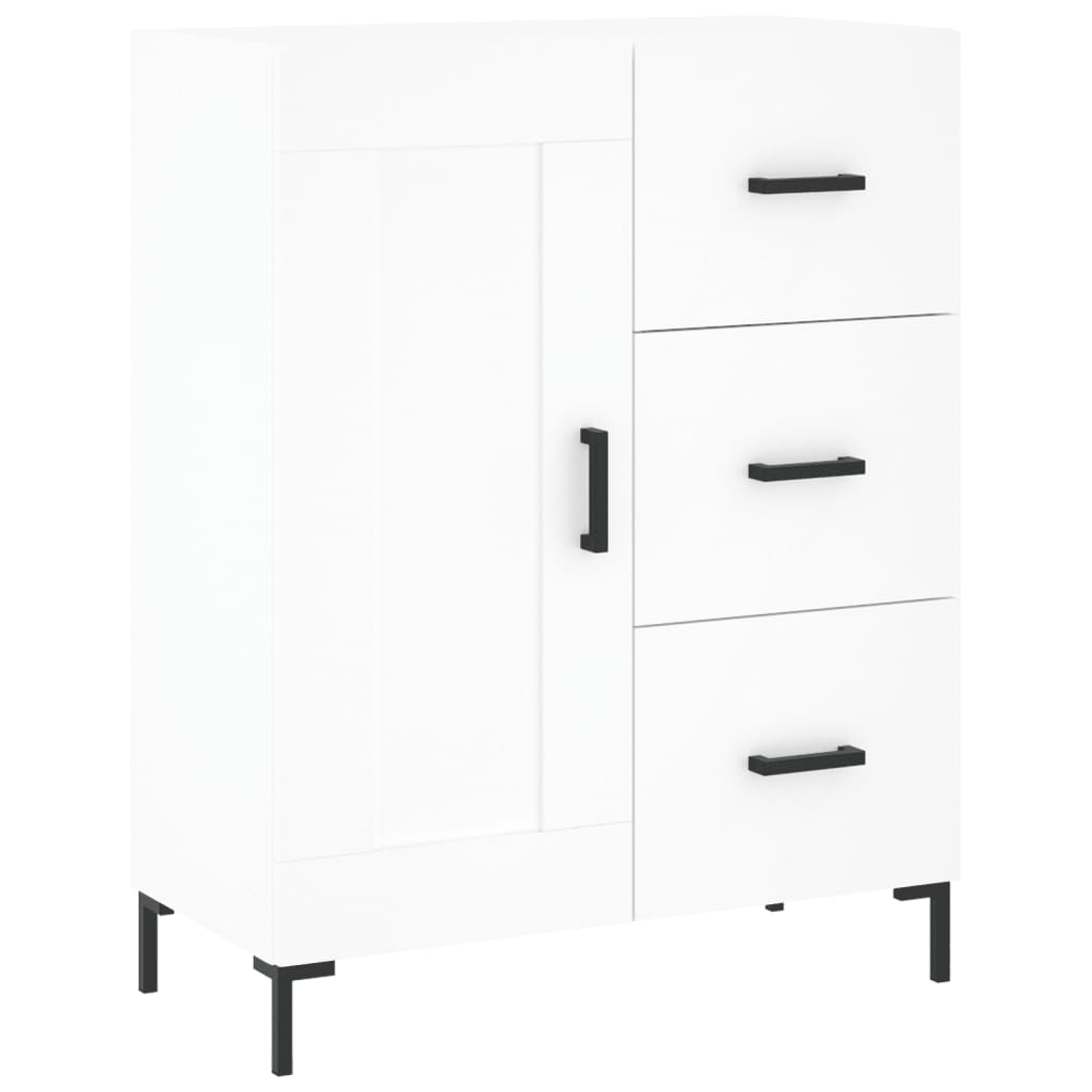 vidaXL Dulap înalt, alb, 69,5x34x180 cm, lemn compozit