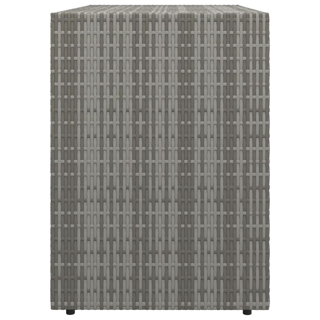 vidaXL Dulap de depozitare de grădină, gri, 100x55,5x80 cm, poliratan