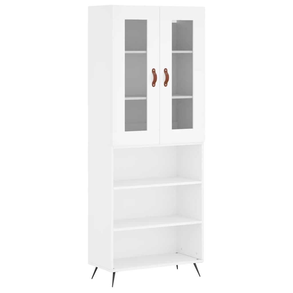 vidaXL Dulap înalt, alb, 69,5x34x180 cm, lemn compozit