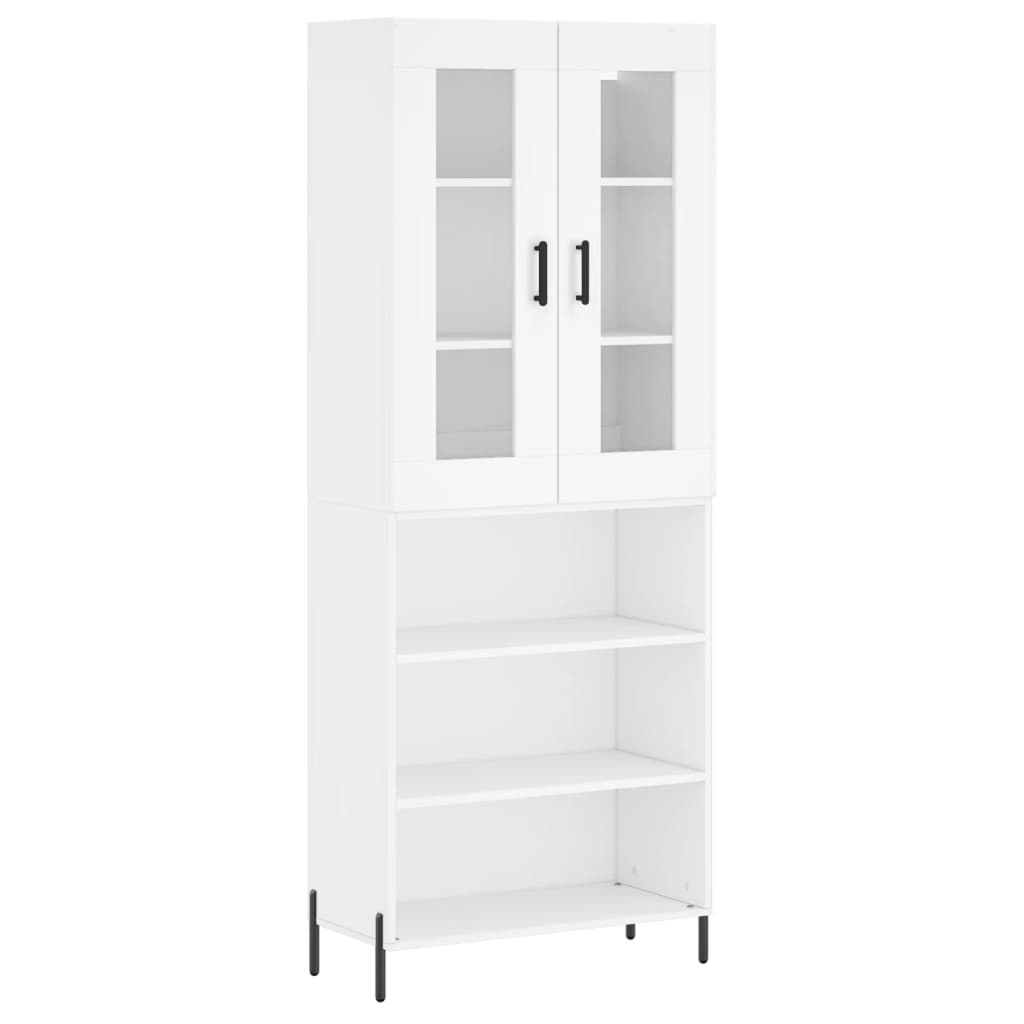 vidaXL Dulap înalt, alb, 69,5x34x180 cm, lemn compozit