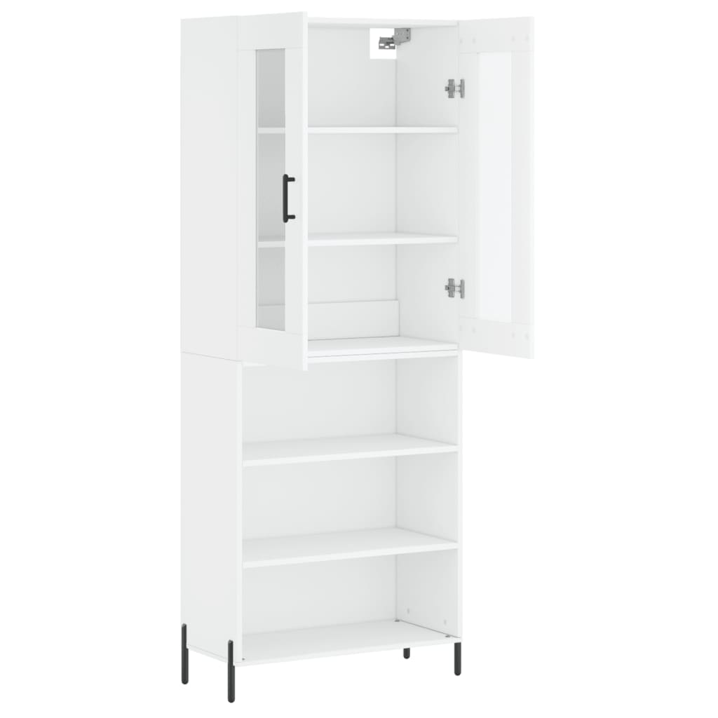 vidaXL Dulap înalt, alb, 69,5x34x180 cm, lemn compozit