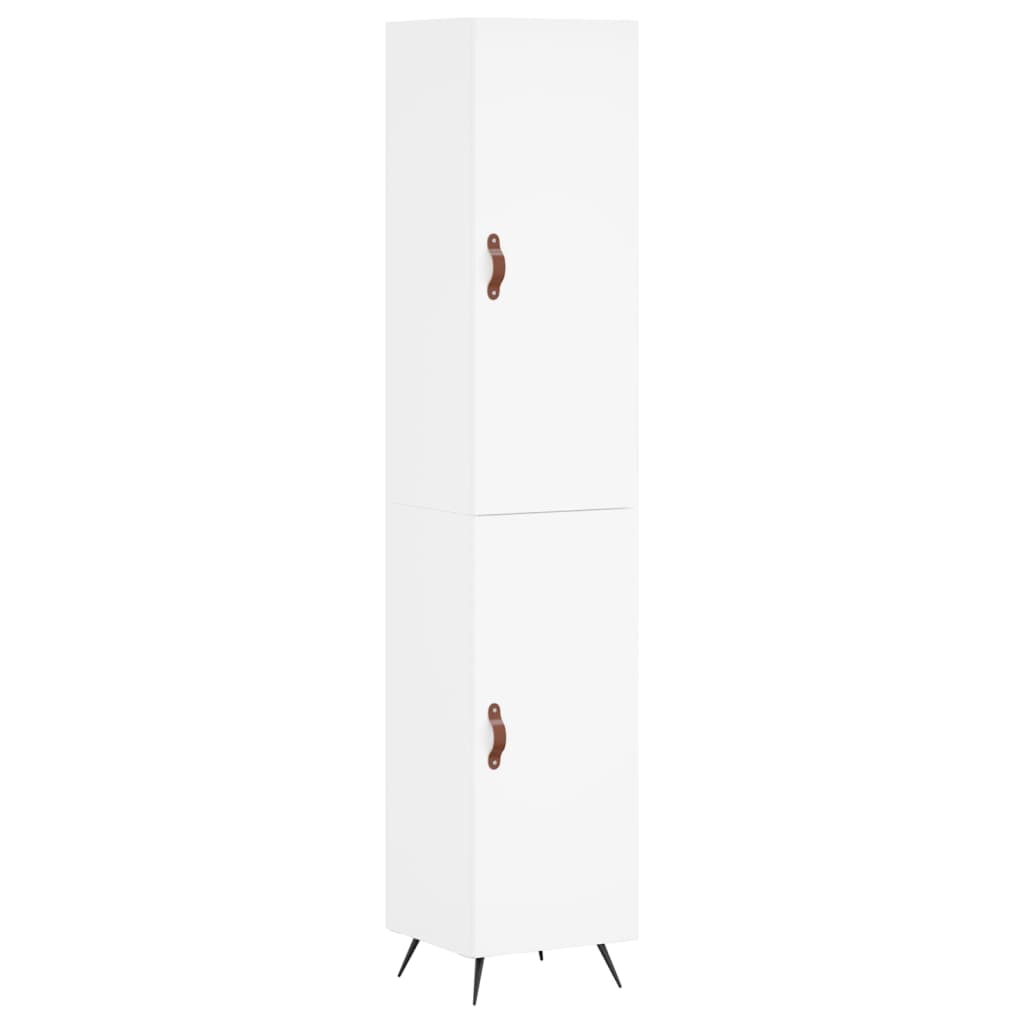 vidaXL Dulap înalt, alb, 34,5x34x180 cm, lemn prelucrat vidaXL Dulap înalt, alb, 34,5x34x180 cm, lemn prelucrat