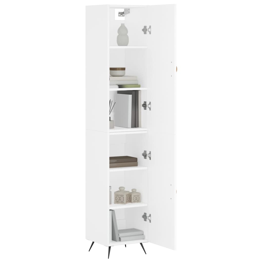 vidaXL Dulap înalt, alb, 34,5x34x180 cm, lemn prelucrat vidaXL Dulap înalt, alb, 34,5x34x180 cm, lemn prelucrat