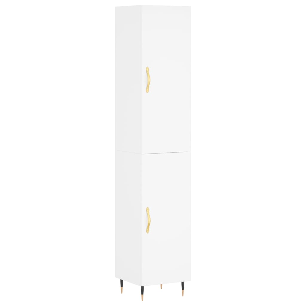 vidaXL Dulap înalt, alb, 34,5x34x180 cm, lemn prelucrat vidaXL Dulap înalt, alb, 34,5x34x180 cm, lemn prelucrat