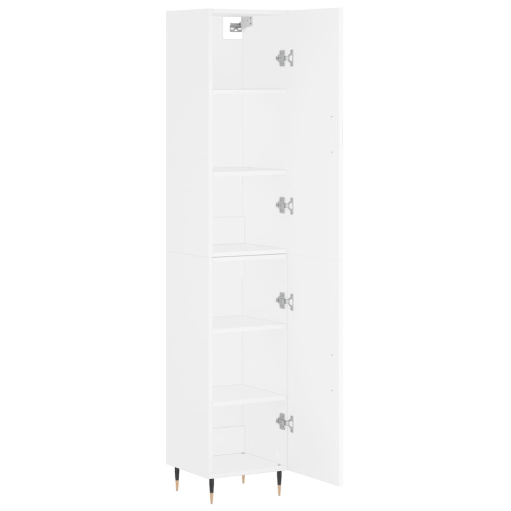 vidaXL Dulap înalt, alb, 34,5x34x180 cm, lemn prelucrat vidaXL Dulap înalt, alb, 34,5x34x180 cm, lemn prelucrat