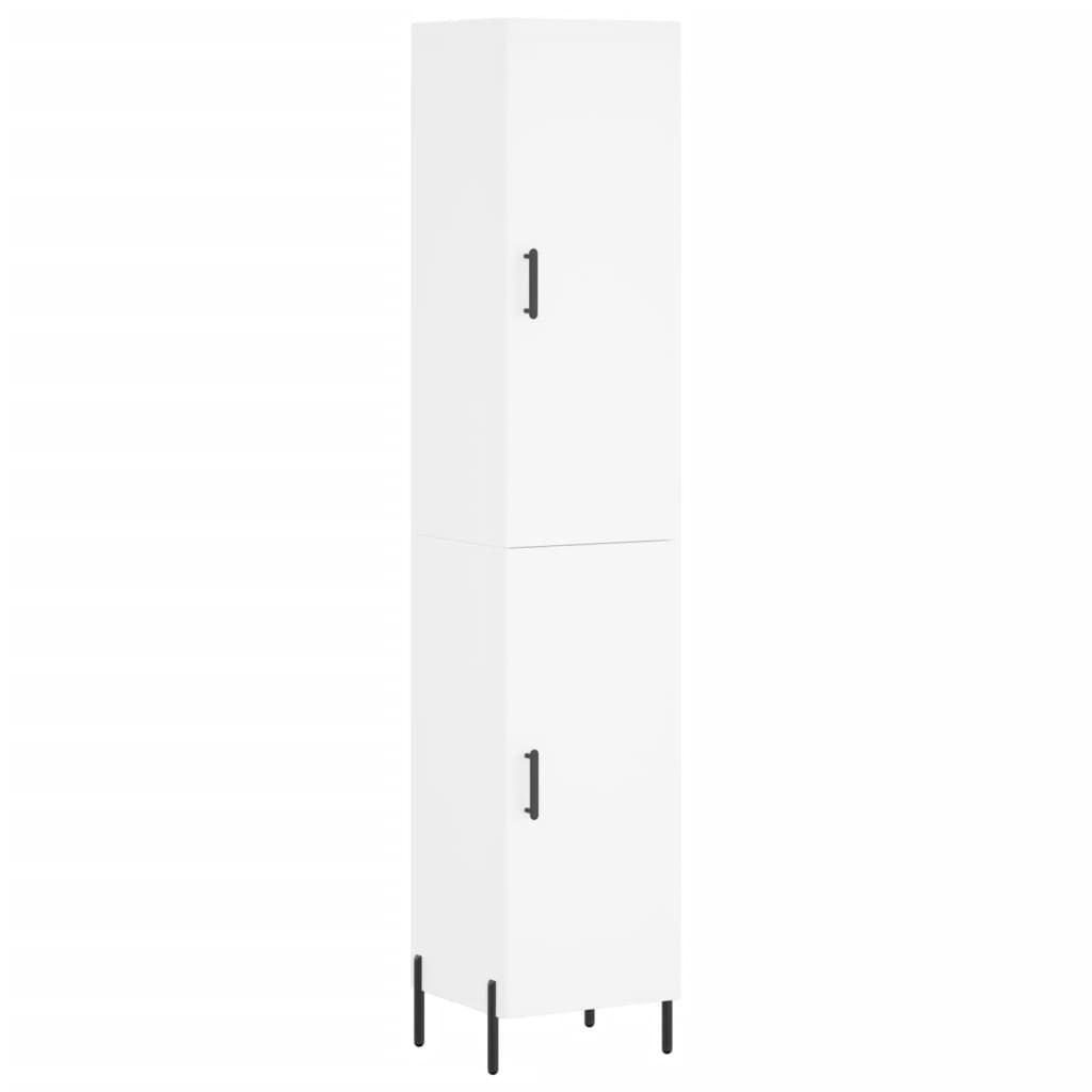 vidaXL Dulap înalt, alb, 34,5x34x180 cm, lemn prelucrat vidaXL Dulap înalt, alb, 34,5x34x180 cm, lemn prelucrat