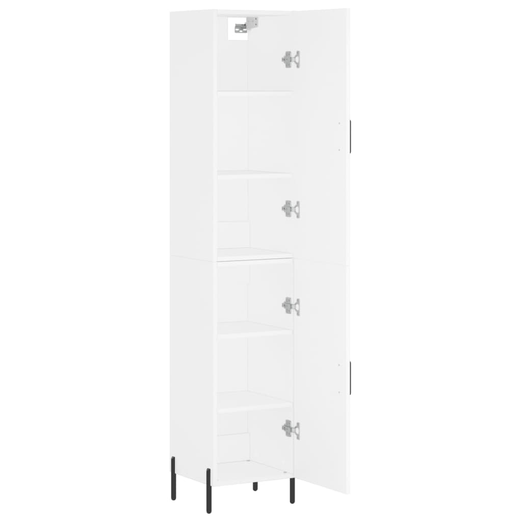 vidaXL Dulap înalt, alb, 34,5x34x180 cm, lemn prelucrat vidaXL Dulap înalt, alb, 34,5x34x180 cm, lemn prelucrat