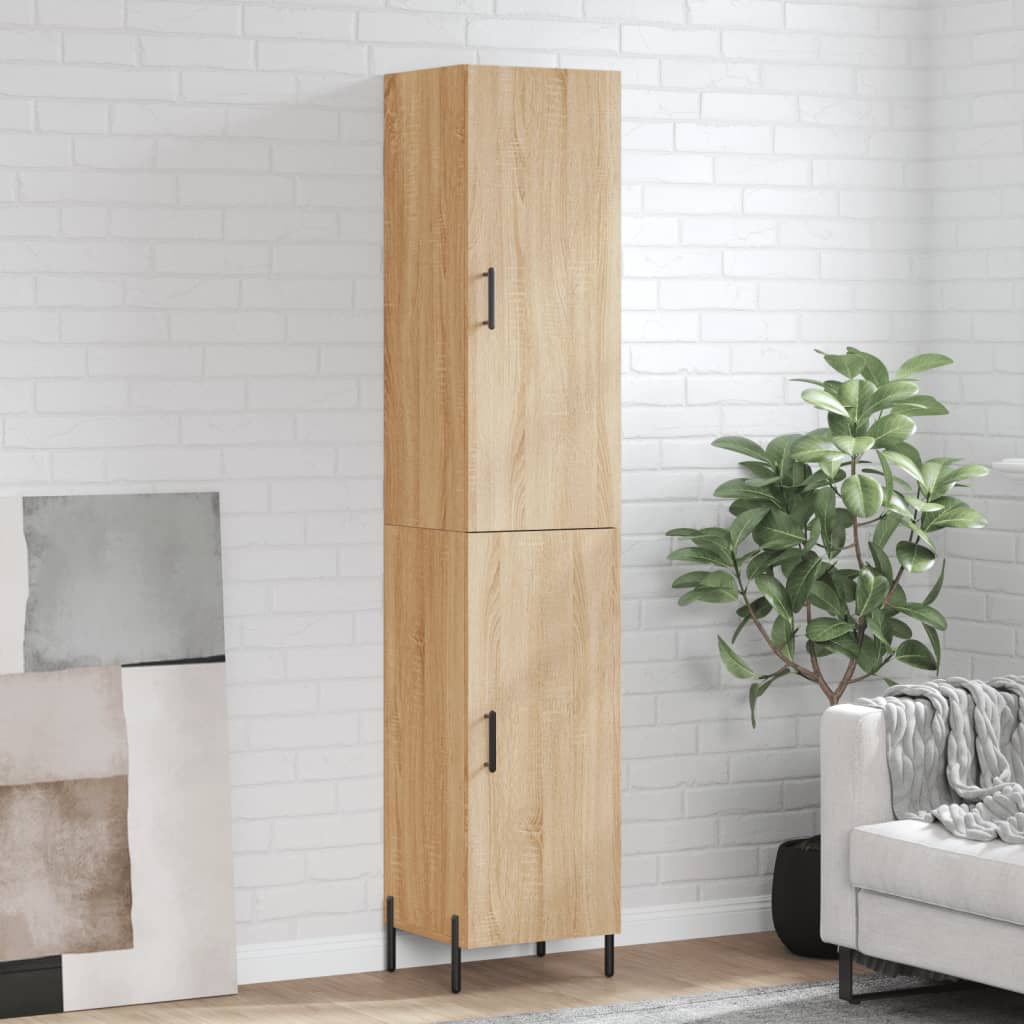 vidaXL Dulap înalt, stejar sonoma, 34,5x34x180 cm, lemn prelucrat vidaXL Dulap înalt, stejar sonoma, 34,5x34x180 cm, lemn prelucrat