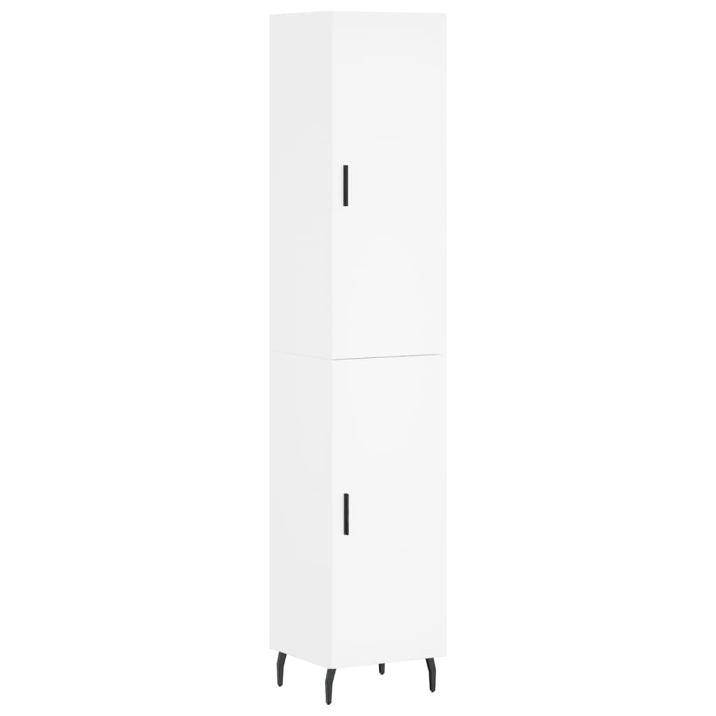 vidaXL Dulap înalt, alb, 34,5x34x180 cm, lemn prelucrat vidaXL Dulap înalt, alb, 34,5x34x180 cm, lemn prelucrat