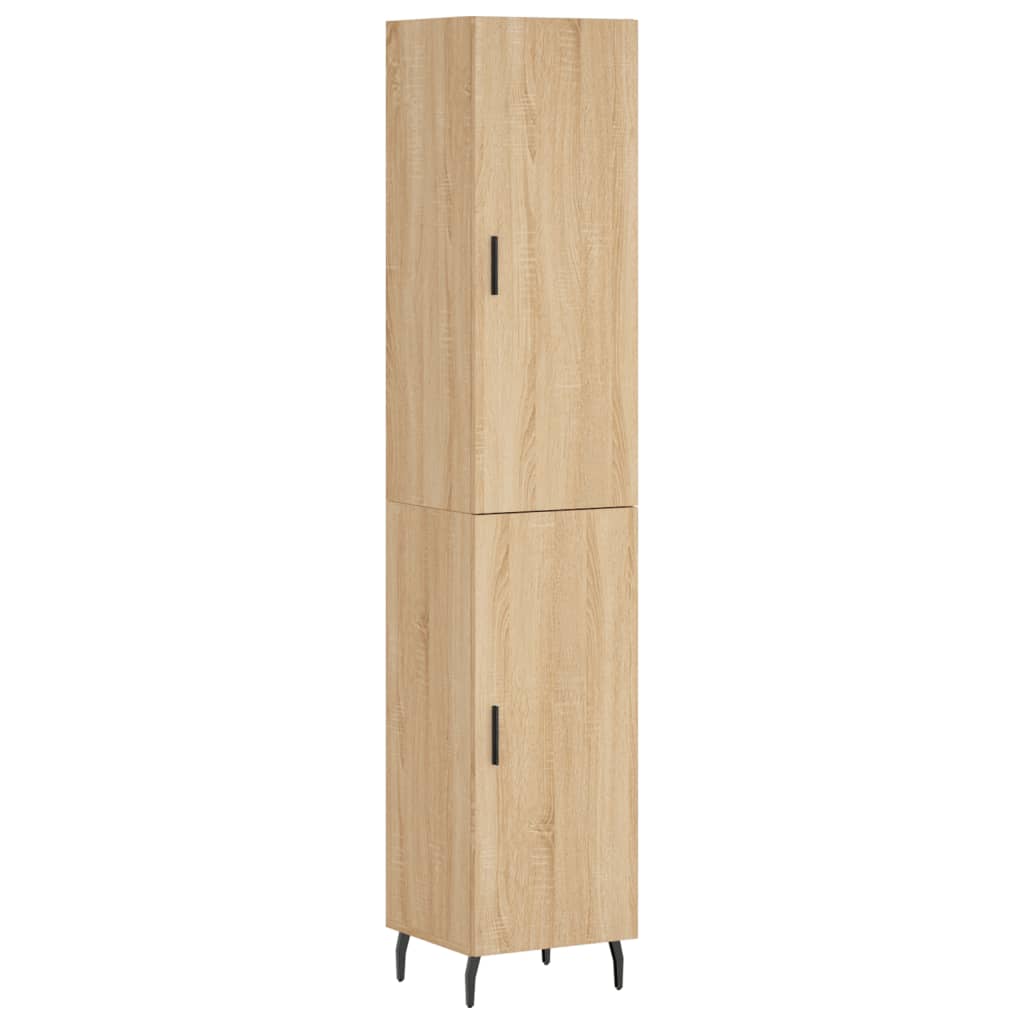 vidaXL Dulap înalt, stejar sonoma, 34,5x34x180 cm, lemn prelucrat
