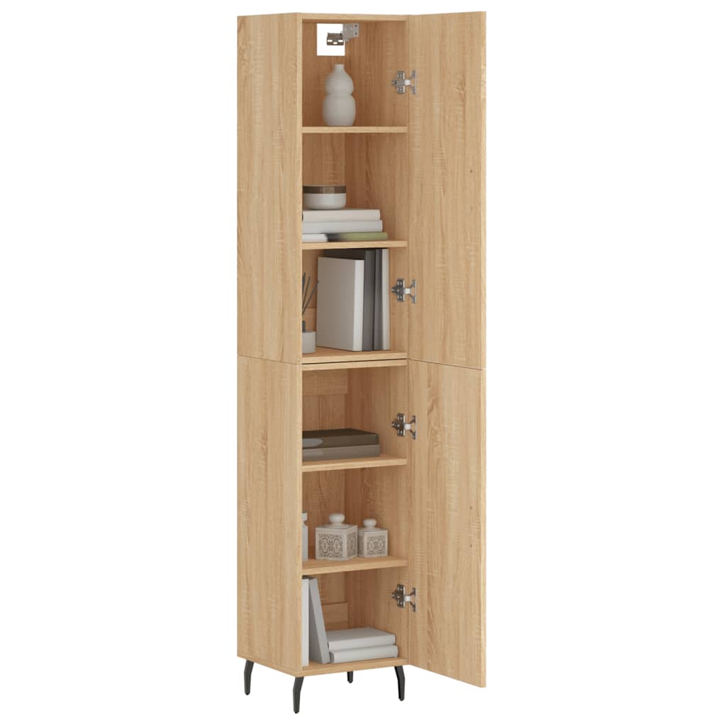 vidaXL Dulap înalt, stejar sonoma, 34,5x34x180 cm, lemn prelucrat