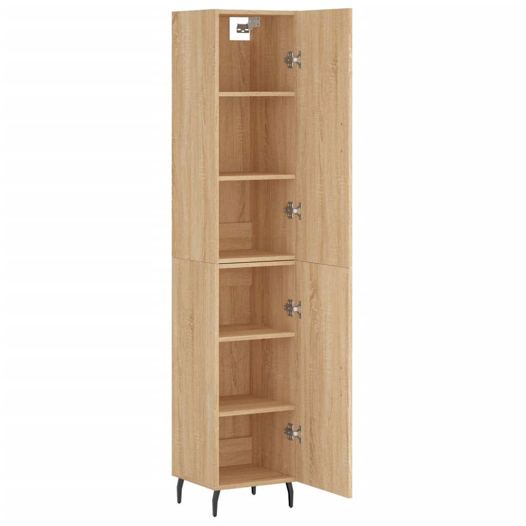 vidaXL Dulap înalt, stejar sonoma, 34,5x34x180 cm, lemn prelucrat