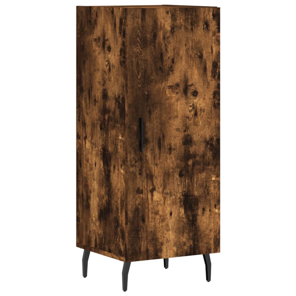 vidaXL Dulap înalt, stejar fumuriu, 34,5x34x180 cm, lemn prelucrat