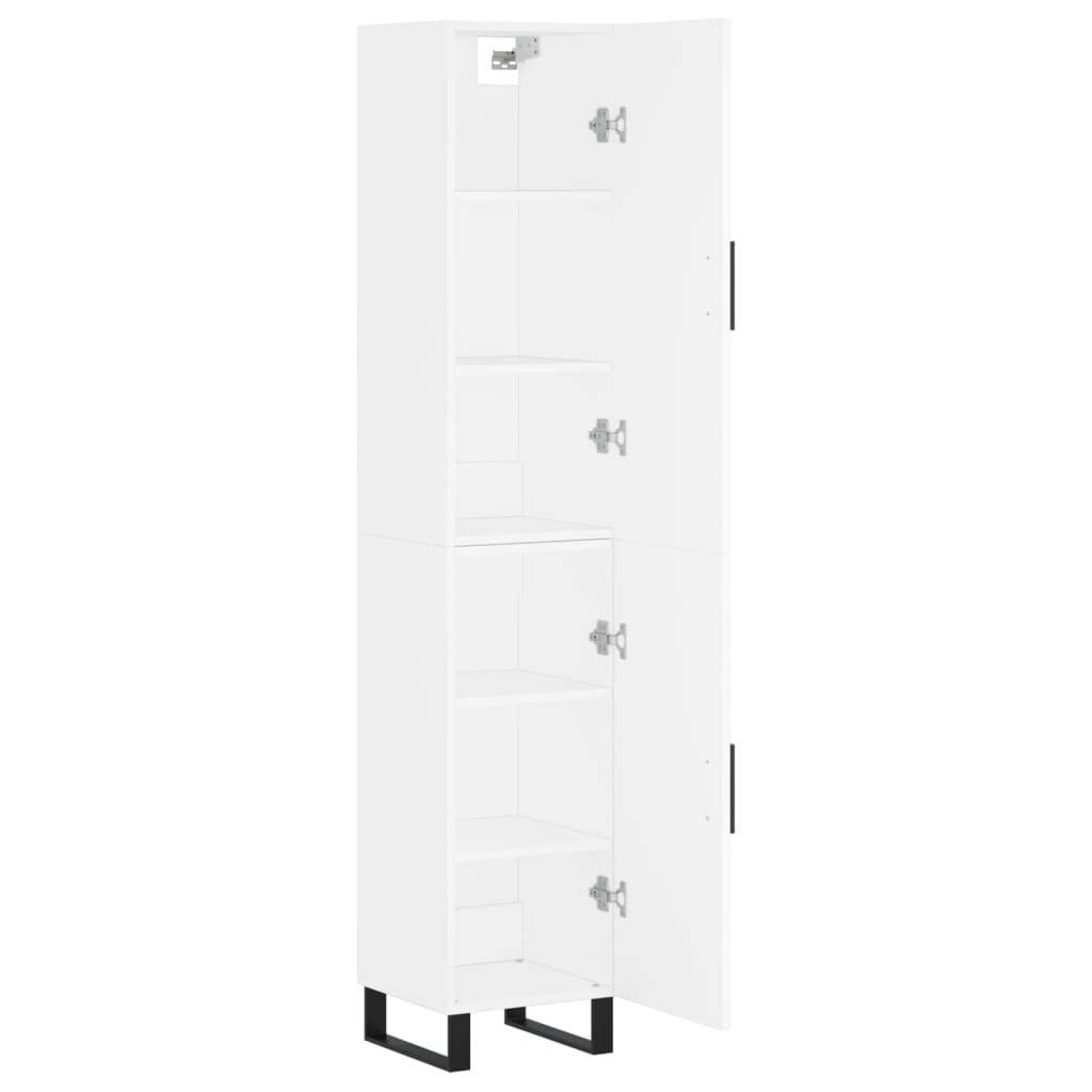 vidaXL Dulap înalt, alb, 34,5x34x180 cm, lemn prelucrat vidaXL Dulap înalt, alb, 34,5x34x180 cm, lemn prelucrat