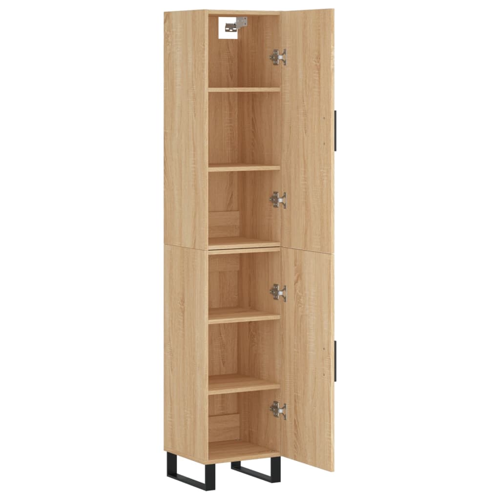 vidaXL Dulap înalt, stejar sonoma, 34,5x34x180 cm, lemn prelucrat