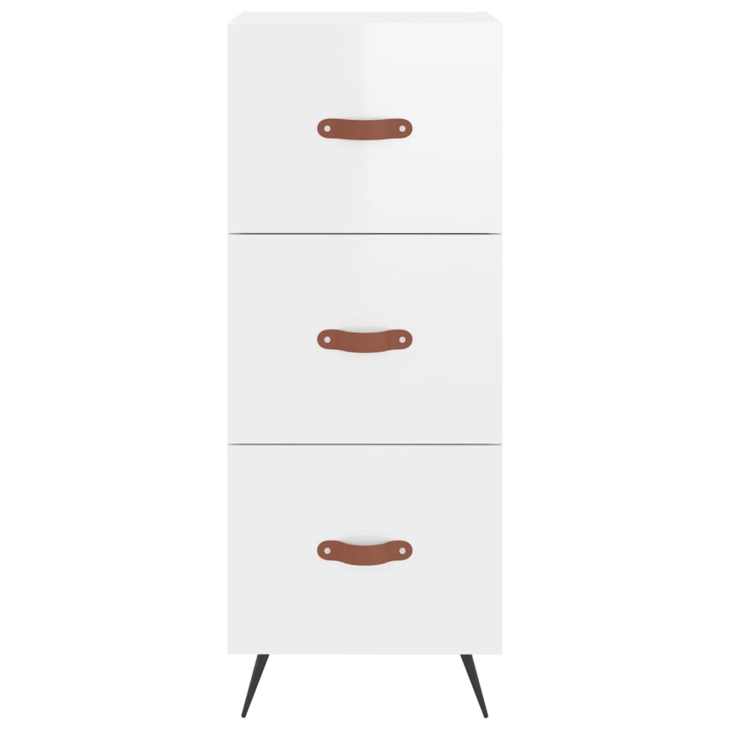vidaXL Dulap înalt, alb extralucios, 34,5x34x180 cm, lemn prelucrat vidaXL Dulap înalt, alb extralucios, 34,5x34x180 cm, lemn prelucrat