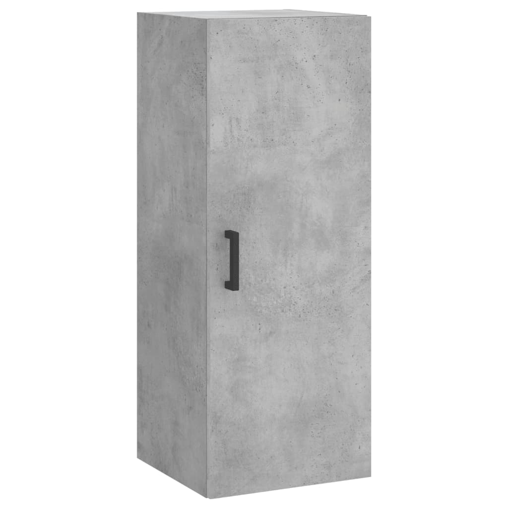 vidaXL Dulap înalt, gri beton, 34,5x34x180 cm, lemn prelucrat vidaXL Dulap înalt, gri beton, 34,5x34x180 cm, lemn prelucrat