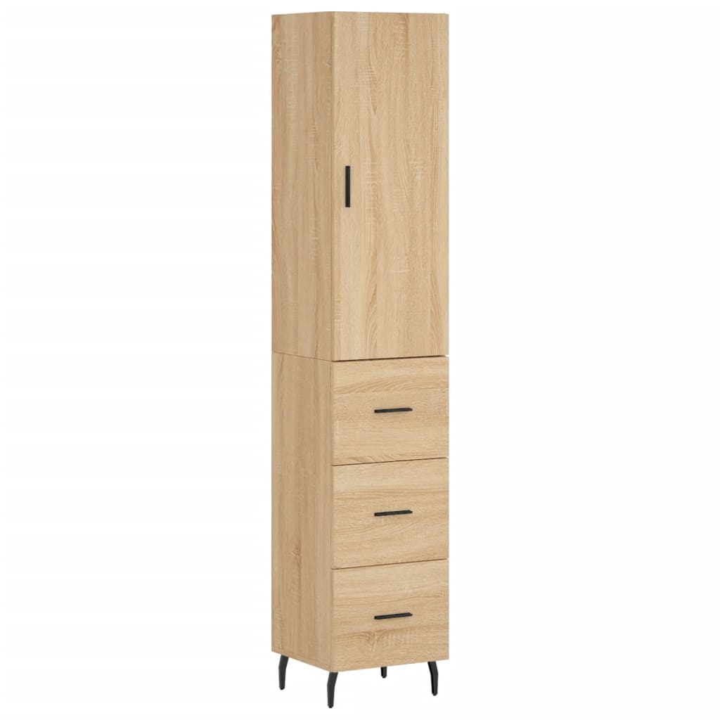 vidaXL Dulap înalt, stejar sonoma, 34,5x34x180 cm, lemn prelucrat vidaXL Dulap înalt, stejar sonoma, 34,5x34x180 cm, lemn prelucrat