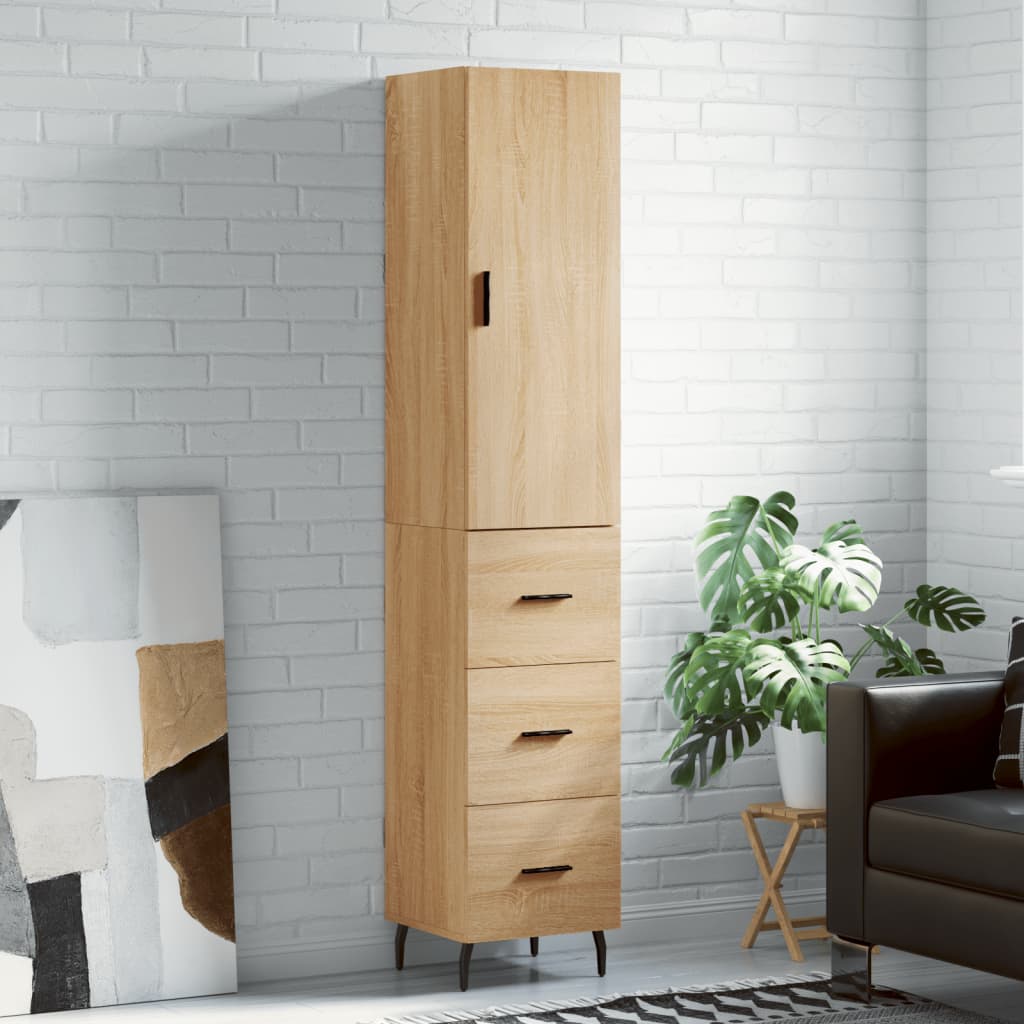 vidaXL Dulap înalt, stejar sonoma, 34,5x34x180 cm, lemn prelucrat vidaXL Dulap înalt, stejar sonoma, 34,5x34x180 cm, lemn prelucrat