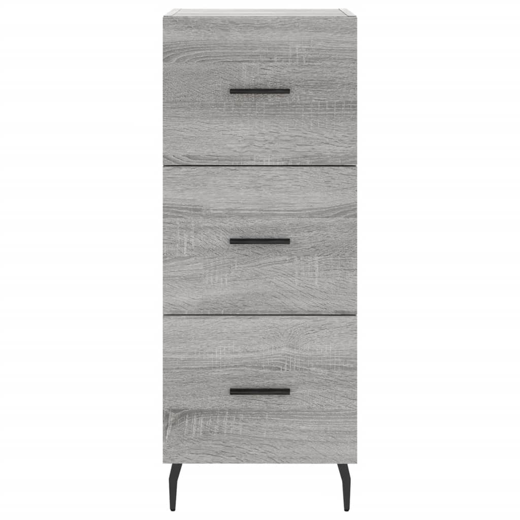 vidaXL Dulap înalt, gri sonoma, 34,5x34x180 cm, lemn prelucrat