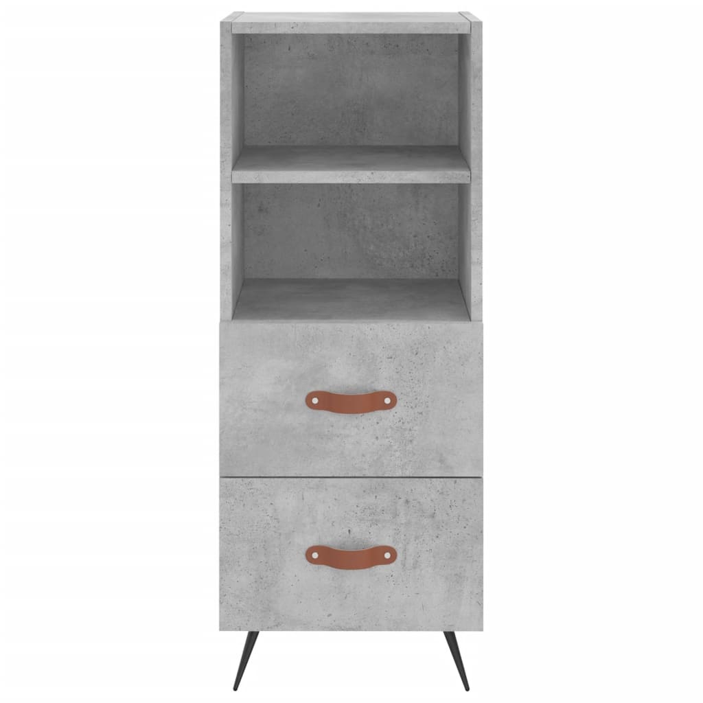 vidaXL Dulap înalt, gri beton, 34,5x34x180 cm, lemn prelucrat vidaXL Dulap înalt, gri beton, 34,5x34x180 cm, lemn prelucrat