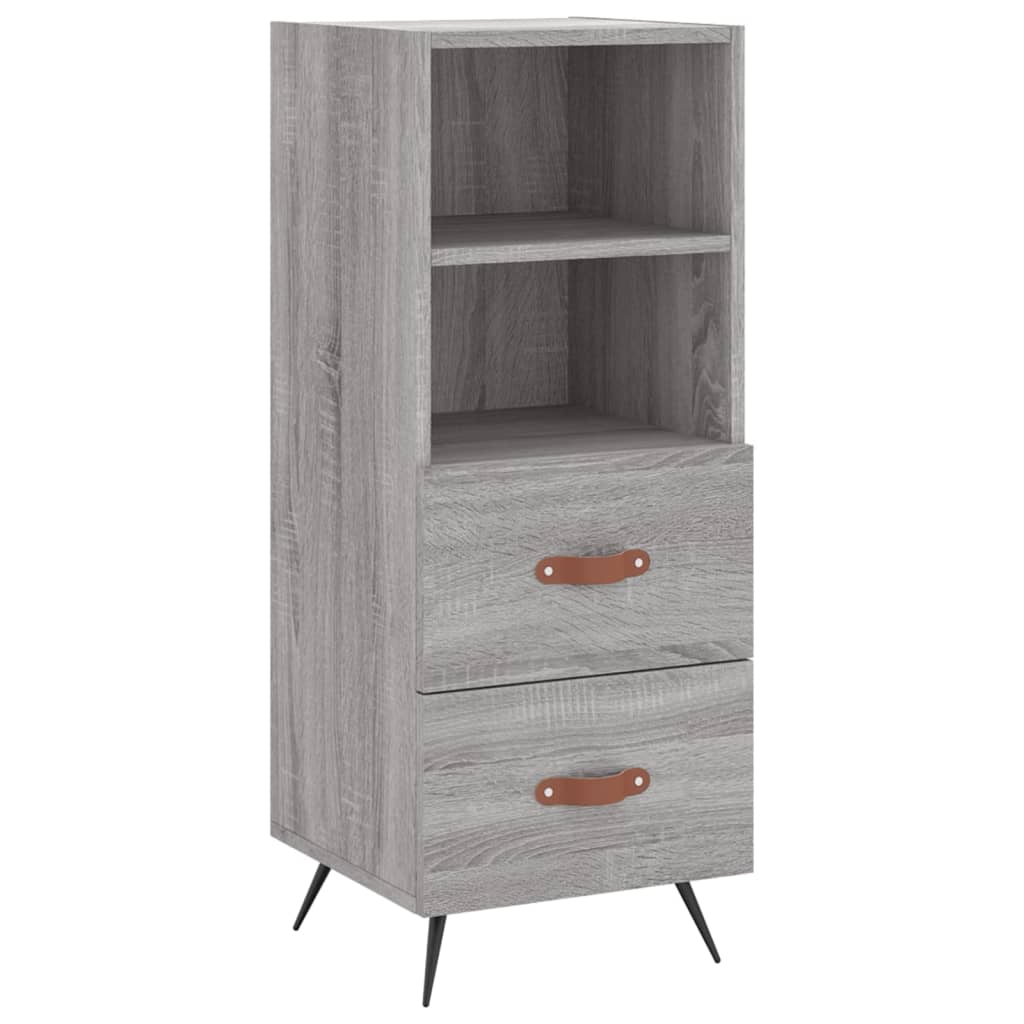 vidaXL Dulap înalt, gri sonoma, 34,5x34x180 cm, lemn prelucrat