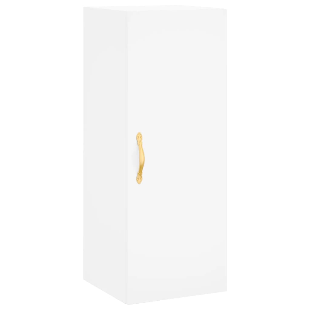 vidaXL Dulap înalt, alb, 34,5x34x180 cm, lemn prelucrat vidaXL Dulap înalt, alb, 34,5x34x180 cm, lemn prelucrat