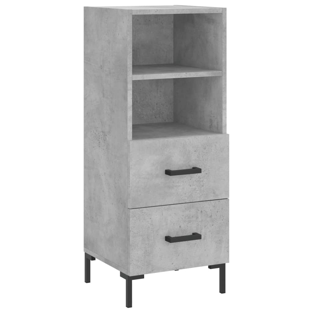 vidaXL Dulap înalt, gri beton, 34,5x34x180 cm, lemn prelucrat vidaXL Dulap înalt, gri beton, 34,5x34x180 cm, lemn prelucrat