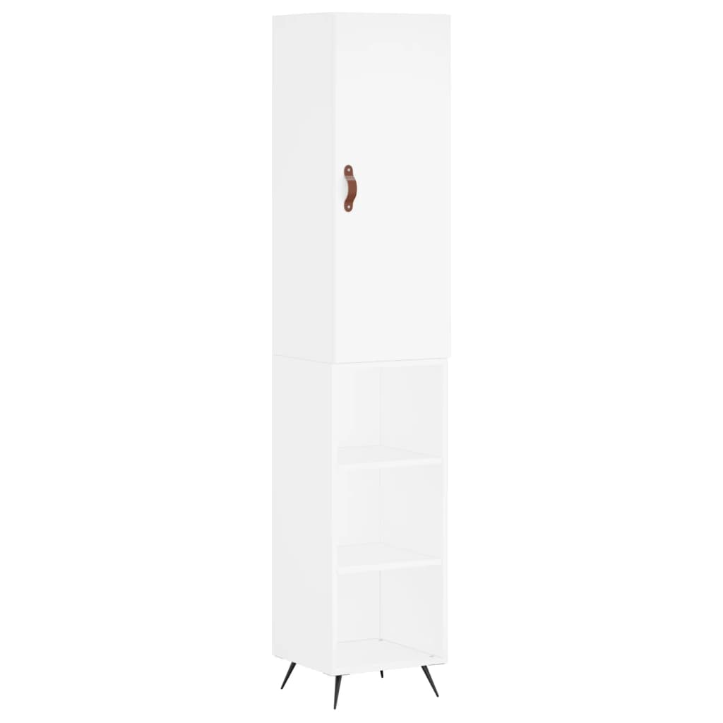 vidaXL Dulap înalt, alb, 34,5x34x180 cm, lemn prelucrat vidaXL Dulap înalt, alb, 34,5x34x180 cm, lemn prelucrat
