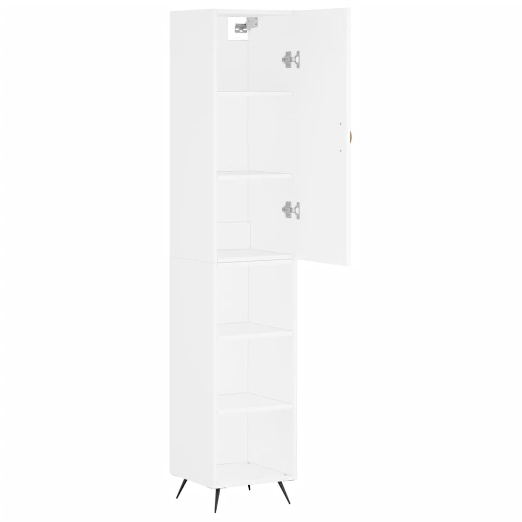 vidaXL Dulap înalt, alb, 34,5x34x180 cm, lemn prelucrat vidaXL Dulap înalt, alb, 34,5x34x180 cm, lemn prelucrat