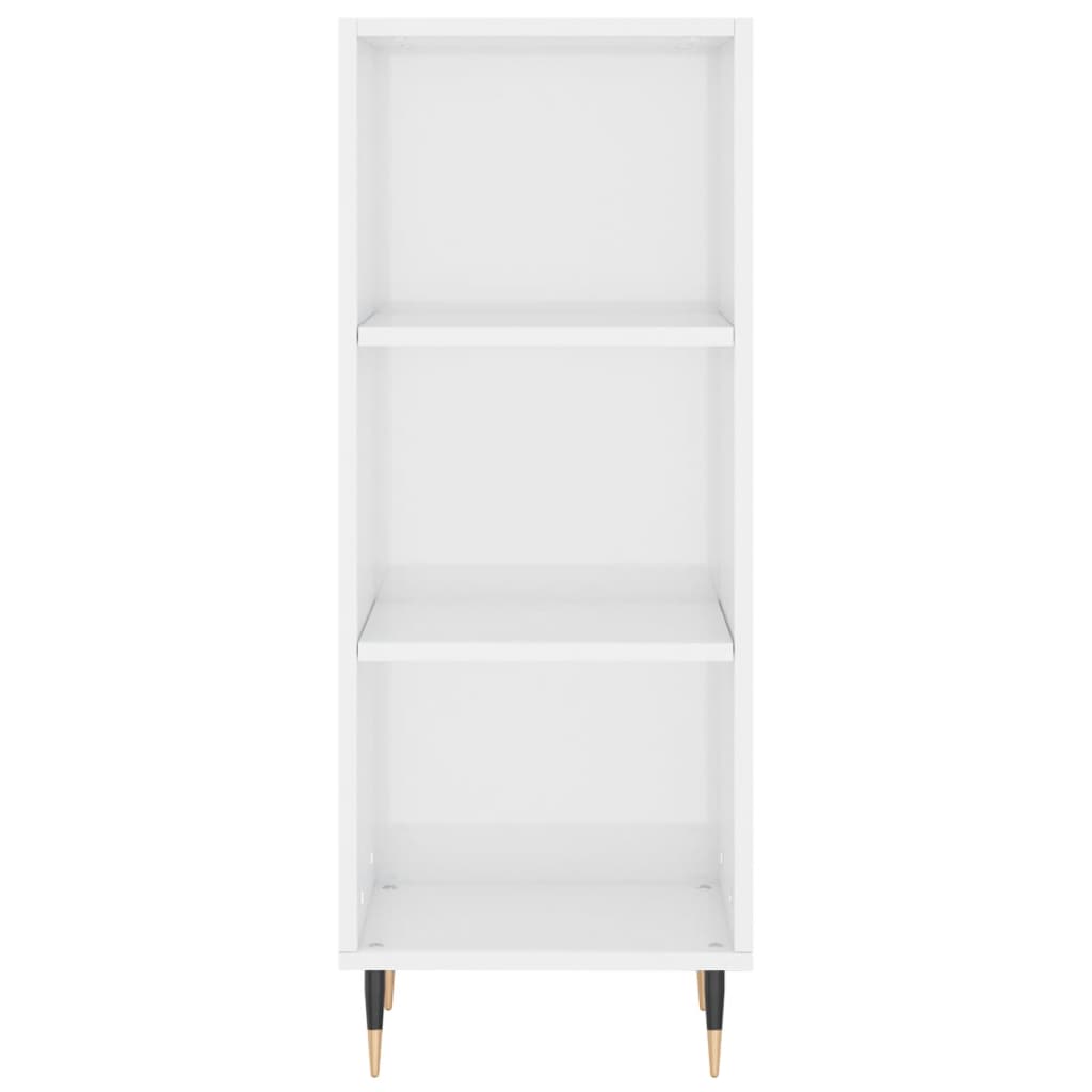 vidaXL Dulap înalt, alb extralucios, 34,5x34x180 cm, lemn prelucrat vidaXL Dulap înalt, alb extralucios, 34,5x34x180 cm, lemn prelucrat