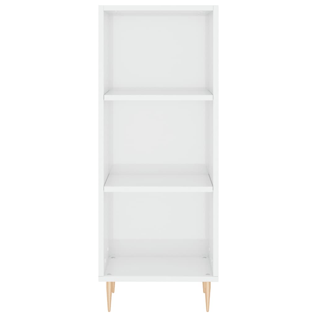 vidaXL Dulap înalt, alb extralucios, 34,5x34x180 cm, lemn prelucrat vidaXL Dulap înalt, alb extralucios, 34,5x34x180 cm, lemn prelucrat