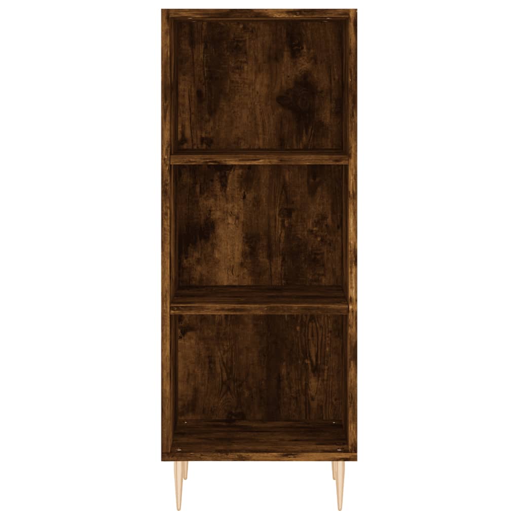 vidaXL Dulap înalt, stejar fumuriu, 34,5x34x180 cm, lemn prelucrat