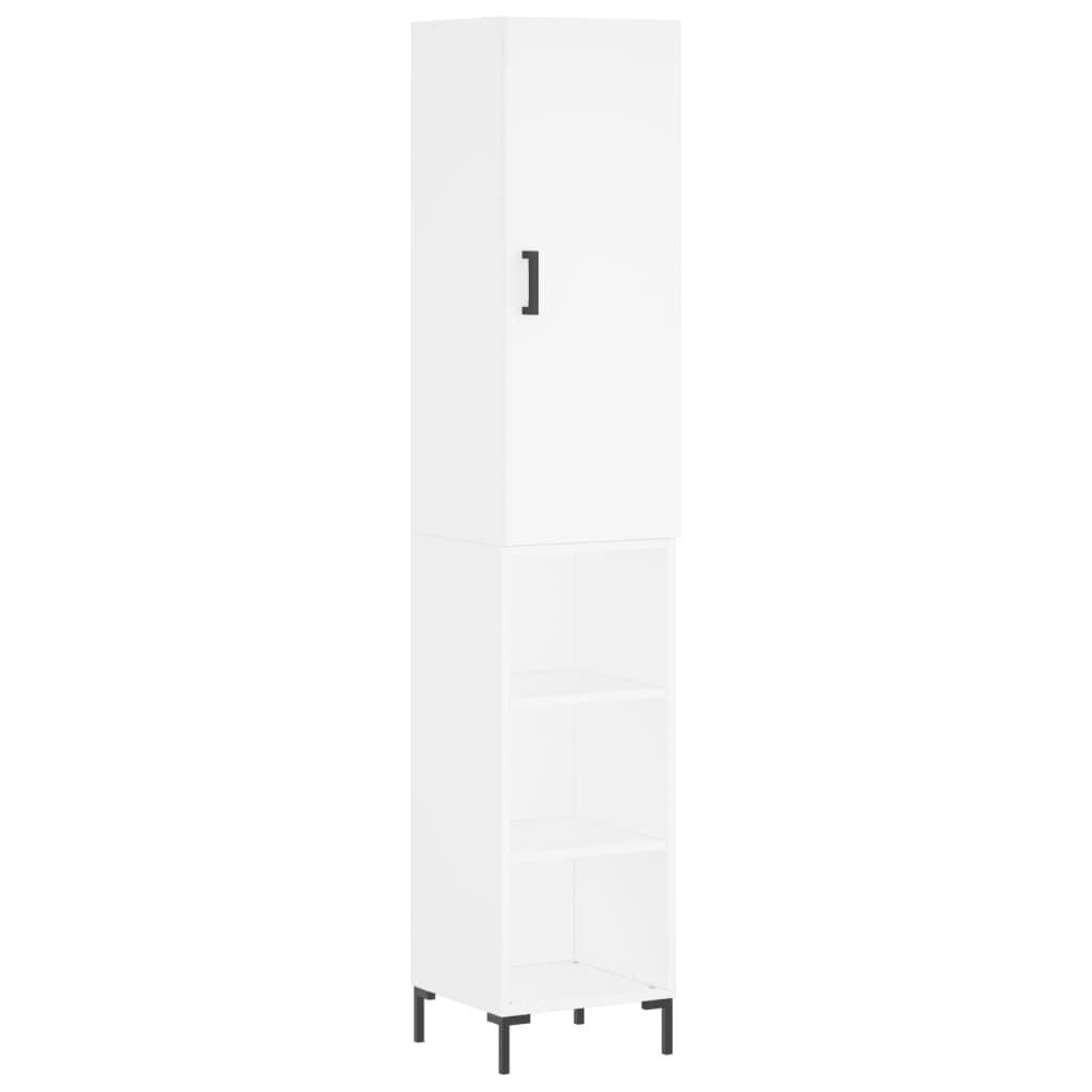 vidaXL Dulap înalt, alb, 34,5x34x180 cm, lemn prelucrat vidaXL Dulap înalt, alb, 34,5x34x180 cm, lemn prelucrat