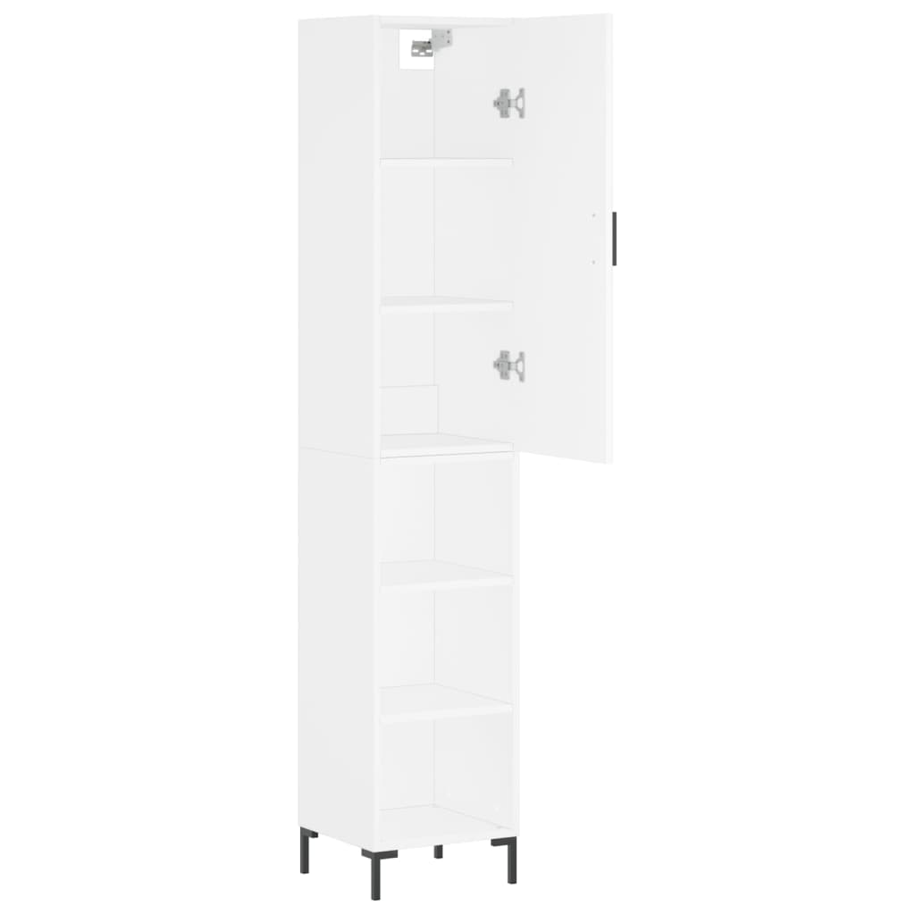 vidaXL Dulap înalt, alb, 34,5x34x180 cm, lemn prelucrat vidaXL Dulap înalt, alb, 34,5x34x180 cm, lemn prelucrat