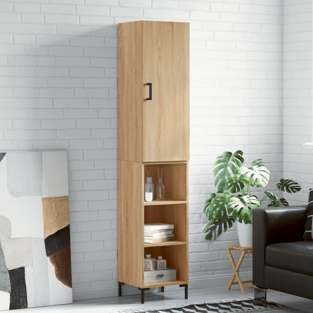 vidaXL Dulap înalt, stejar sonoma, 34,5x34x180 cm, lemn prelucrat vidaXL Dulap înalt, stejar sonoma, 34,5x34x180 cm, lemn prelucrat