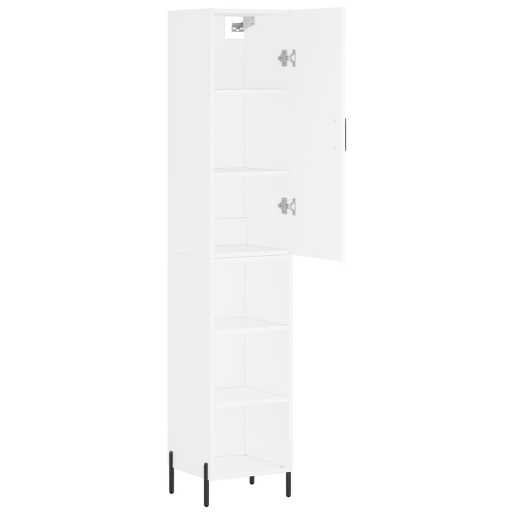 vidaXL Dulap înalt, alb, 34,5x34x180 cm, lemn prelucrat vidaXL Dulap înalt, alb, 34,5x34x180 cm, lemn prelucrat
