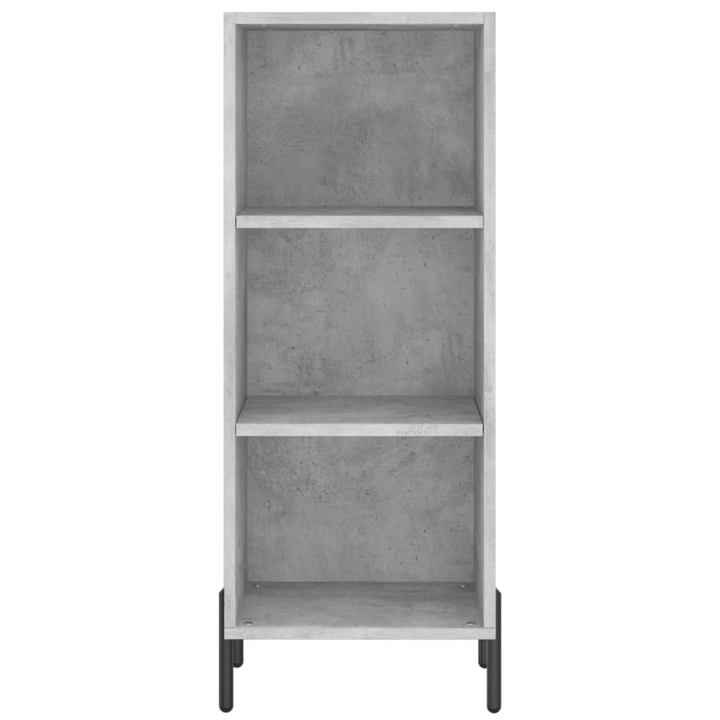 vidaXL Dulap înalt, gri beton, 34,5x34x180 cm, lemn prelucrat
