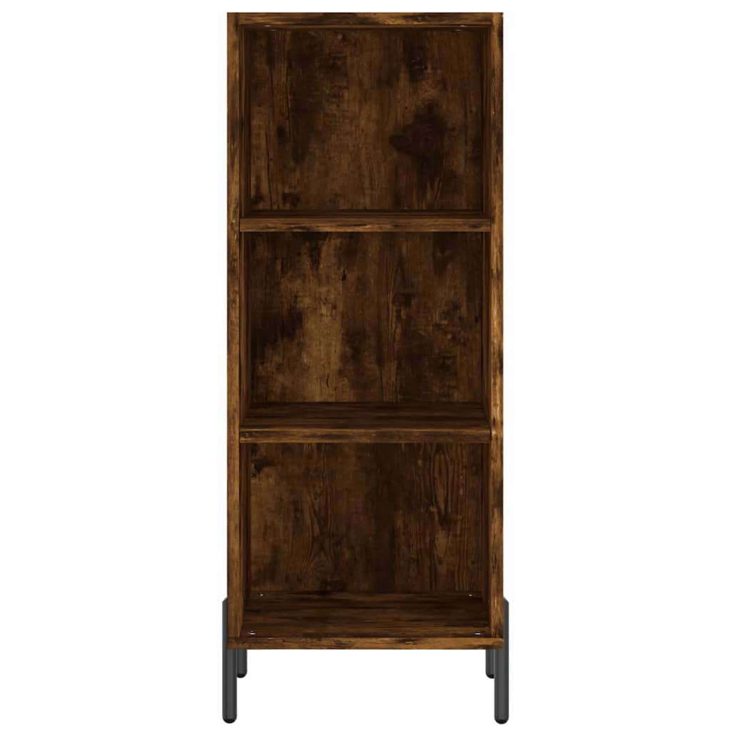 vidaXL Dulap înalt, stejar fumuriu, 34,5x34x180 cm, lemn prelucrat