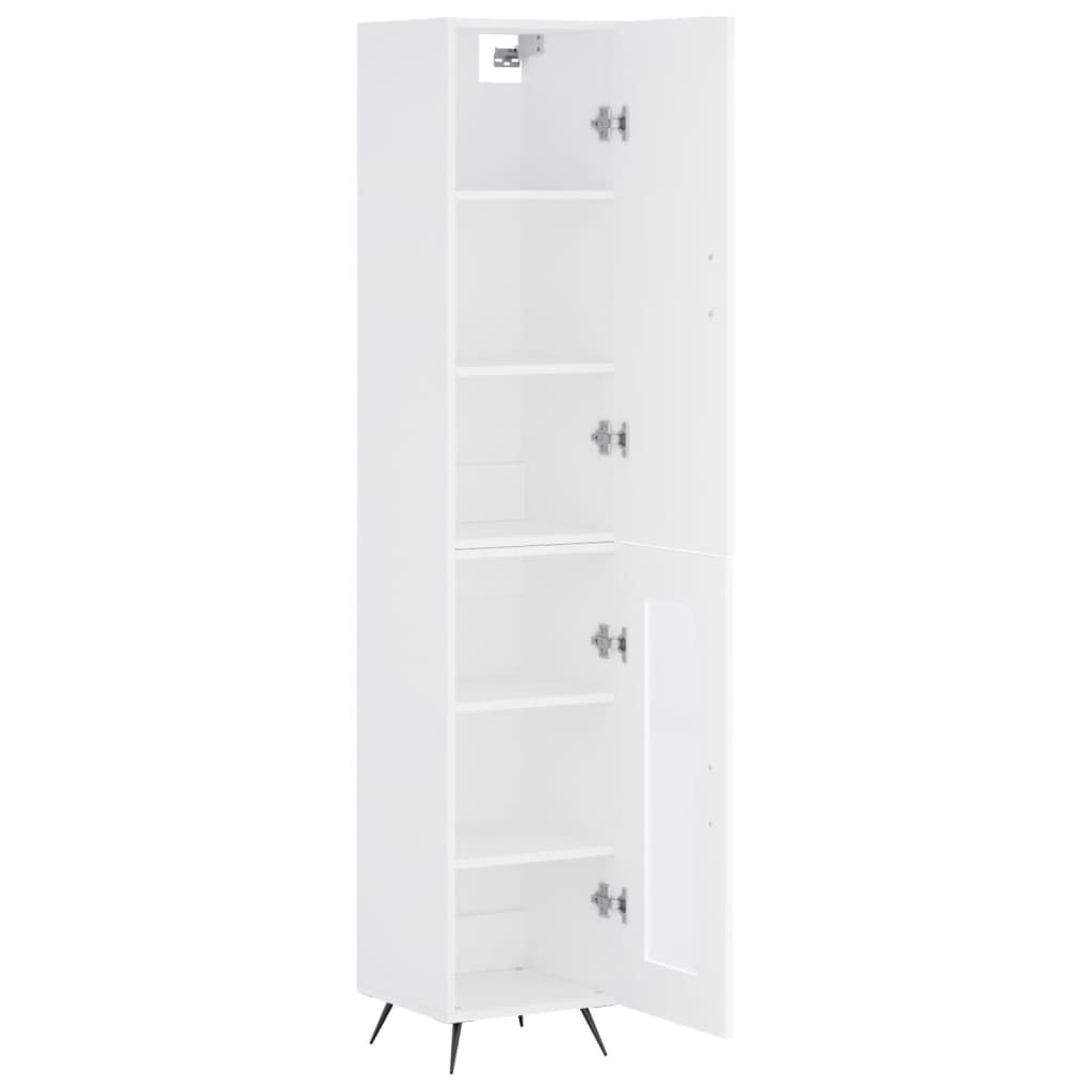 vidaXL Dulap înalt, alb, 34,5x34x180 cm, lemn prelucrat vidaXL Dulap înalt, alb, 34,5x34x180 cm, lemn prelucrat