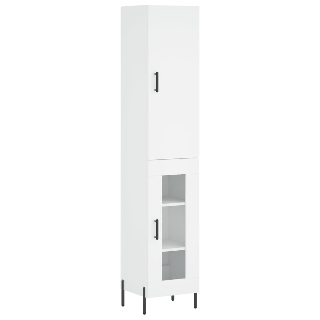 vidaXL Dulap înalt, alb, 34,5x34x180 cm, lemn prelucrat vidaXL Dulap înalt, alb, 34,5x34x180 cm, lemn prelucrat