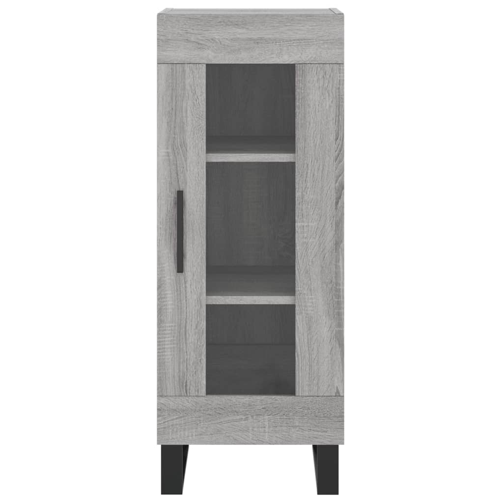 vidaXL Dulap înalt, gri sonoma, 34,5x34x180 cm, lemn prelucrat