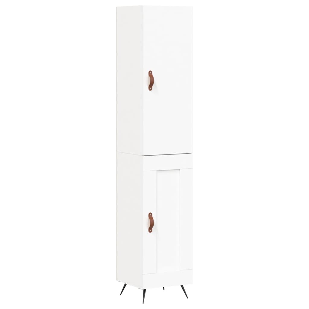 vidaXL Dulap înalt, alb, 34,5x34x180 cm, lemn prelucrat vidaXL Dulap înalt, alb, 34,5x34x180 cm, lemn prelucrat