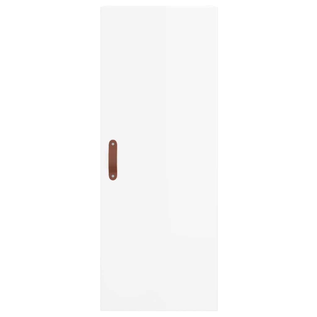 vidaXL Dulap înalt, alb extralucios, 34,5x34x180 cm, lemn prelucrat vidaXL Dulap înalt, alb extralucios, 34,5x34x180 cm, lemn prelucrat