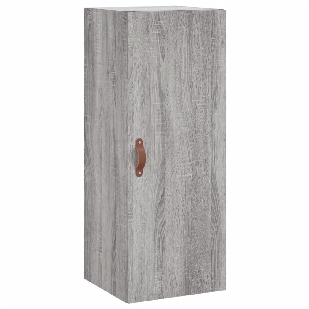 vidaXL Dulap înalt, gri sonoma, 34,5x34x180 cm, lemn prelucrat