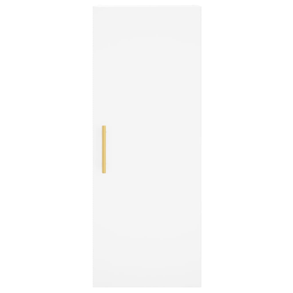 vidaXL Dulap înalt, alb, 34,5x34x180 cm, lemn prelucrat