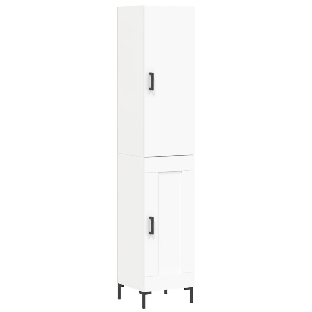 vidaXL Dulap înalt, alb, 34,5x34x180 cm, lemn prelucrat vidaXL Dulap înalt, alb, 34,5x34x180 cm, lemn prelucrat
