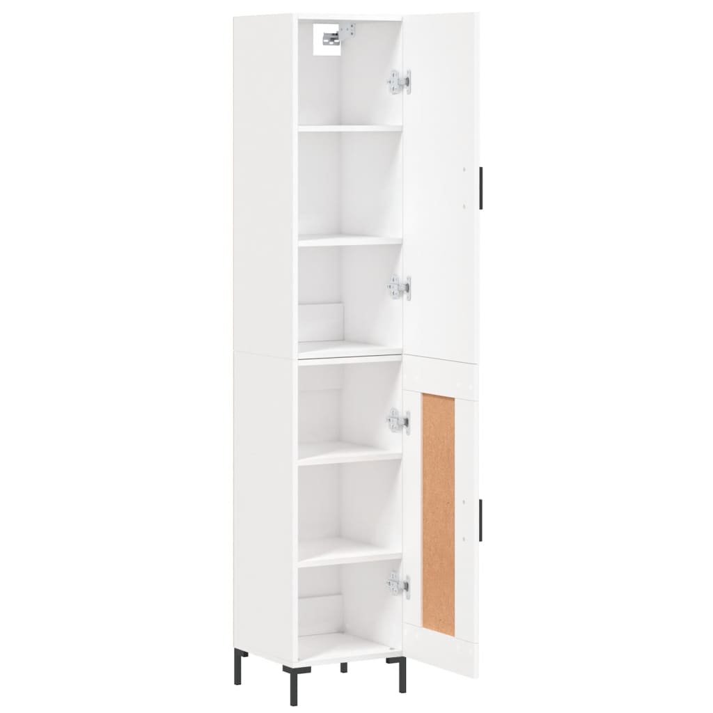 vidaXL Dulap înalt, alb, 34,5x34x180 cm, lemn prelucrat vidaXL Dulap înalt, alb, 34,5x34x180 cm, lemn prelucrat